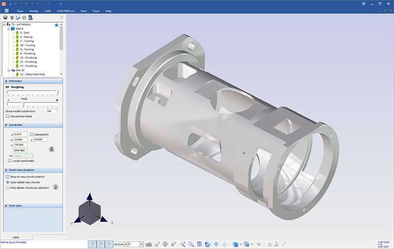 Final part simulation